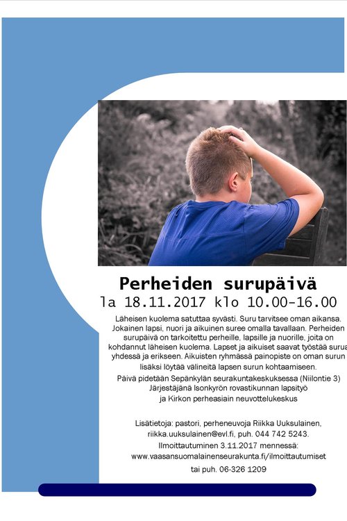 Perheiden surupäivä 18.11.2017 Perheiden surupäivä 18.11.2017