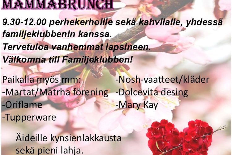 Äitienpäiväbrunssi Äitienpäiväbrunssi