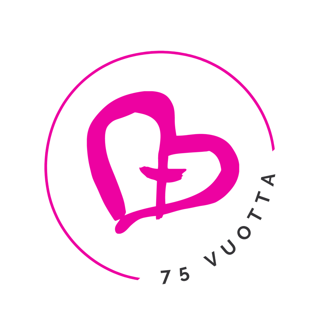 Yhteisvastuu 75 vuotta -logo